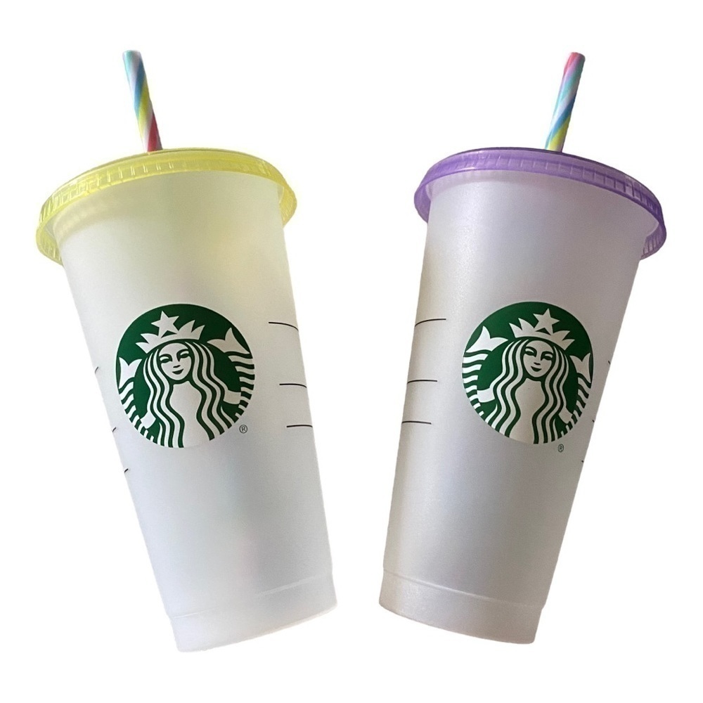 NWOT-STARBUCKS-SET OF TWO COLOR CHANGING CUPS